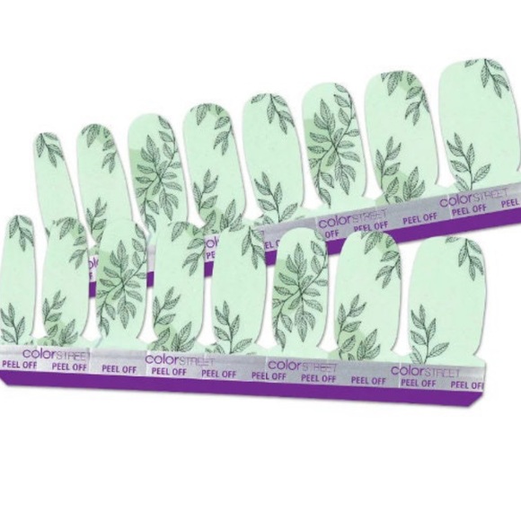 *Retired* Color Street: Leaf of Faith | Mint Green Nature Glitter Spring Summer - Picture 13 of 13